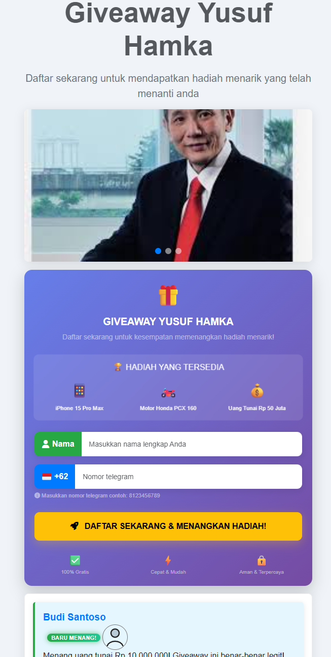 GiveAway Yusuf Hamka