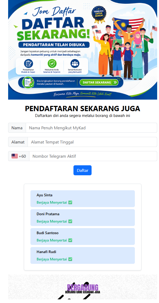 Malay - Daftar Sekarang V2