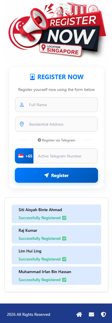 Singapura-Daftar Sekarang 2